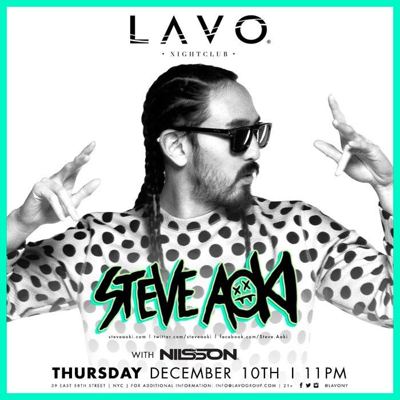 Steve Aoki at Lavo NY