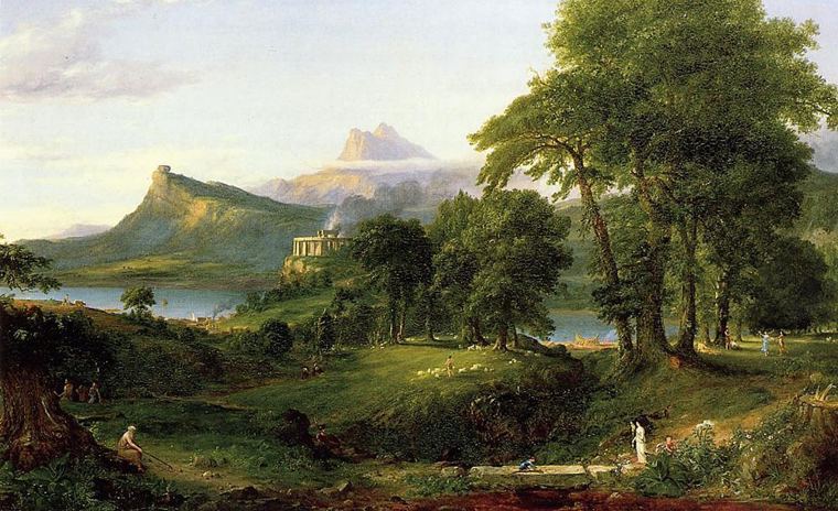 Thomas Cole - The Course Of Empire: The-Arcadian Or Pastoral State / Highlark