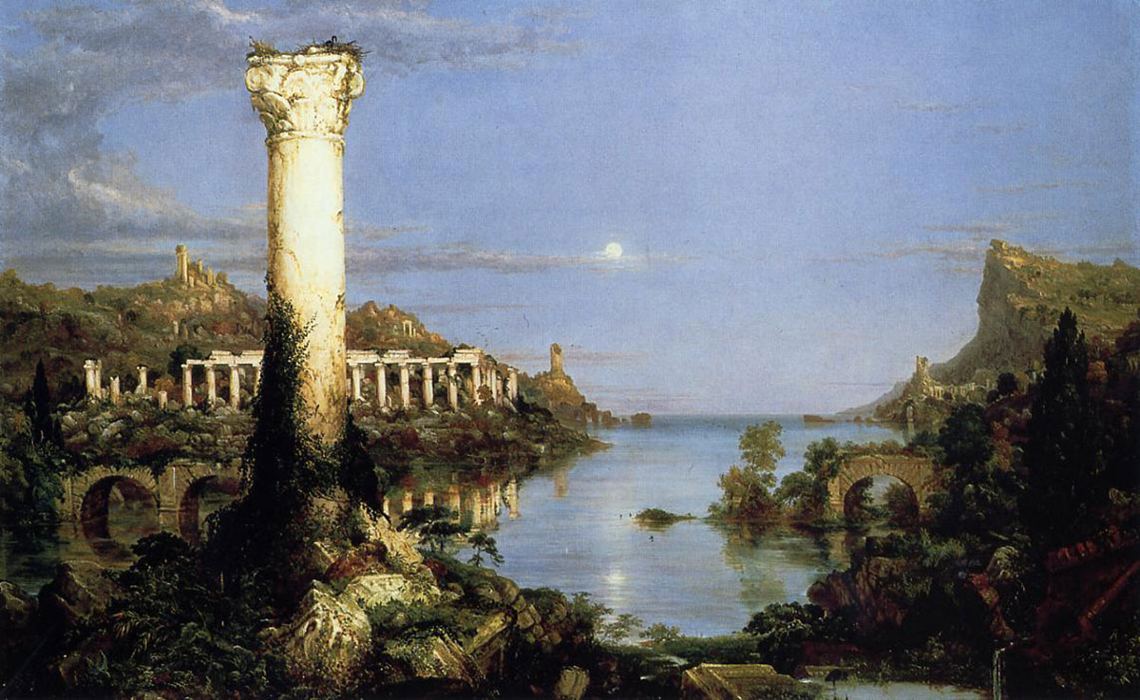 Thomas Cole The Course Of Empire Desolation Highlark