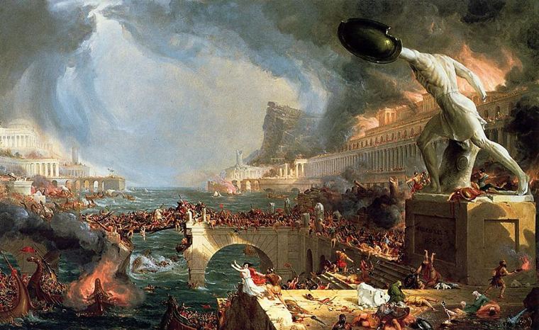 Thomas Cole The Course Of Empire Destruction Highlark