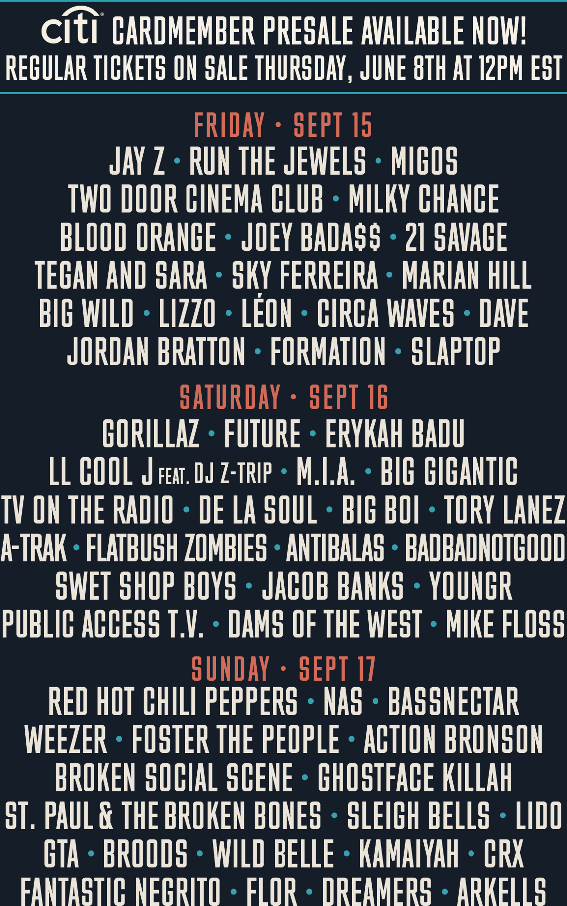 meadows festival lineup