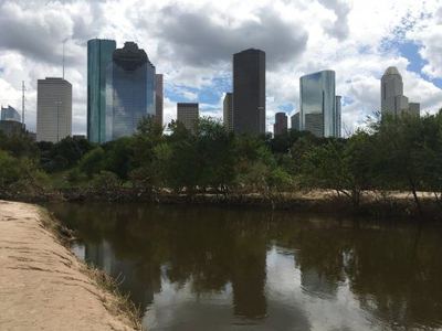 Sept. 26, 2017: Houston’s Buffalo Bayou a month after Hurricane Harvey caused massive flooding in the nation’s fourth largest city. (AP Photo/Russell Contreras)