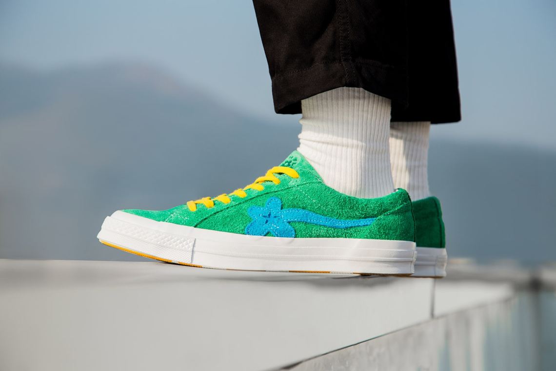 Golf Le Fleur Converse One Star On Feet