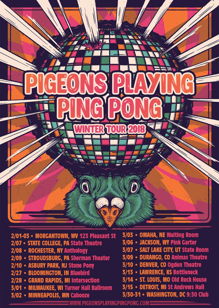 pigeons playing ping pong tour