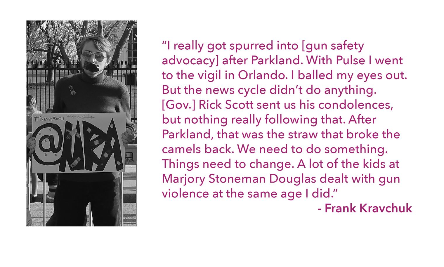 Frank Kravchuk, March For Our Lives, Washington D.C.