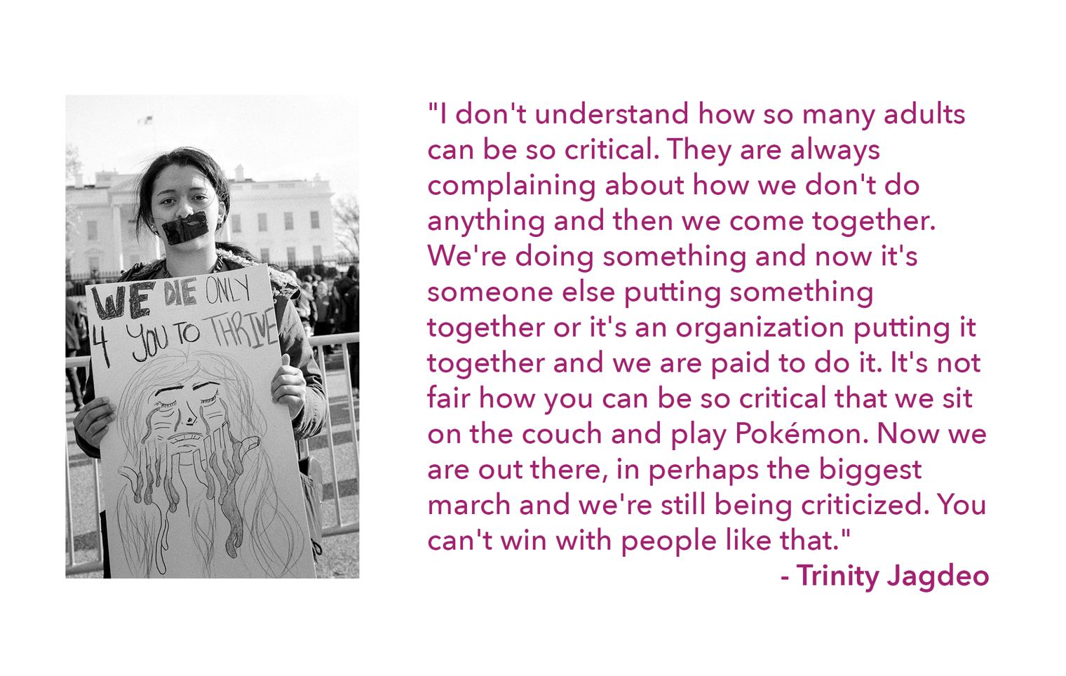 Trinity Jagdeo, March For Our Lives, Washington D.C.