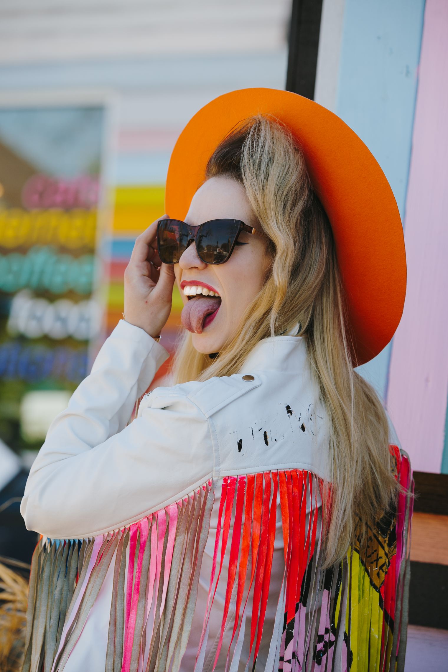 Elle Exxe wearing Halo Mimi at our SXSW 2018 Sound & Color ATX event.