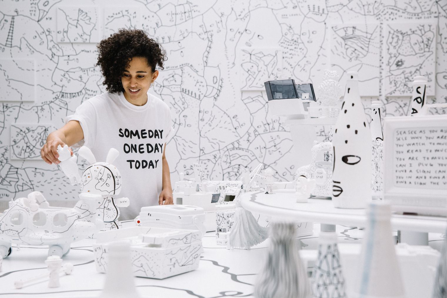 Conversation with Shantell Martin about her collabswith Puma, 1800 Tequilla, Kendrick Lamar, and BPMs.