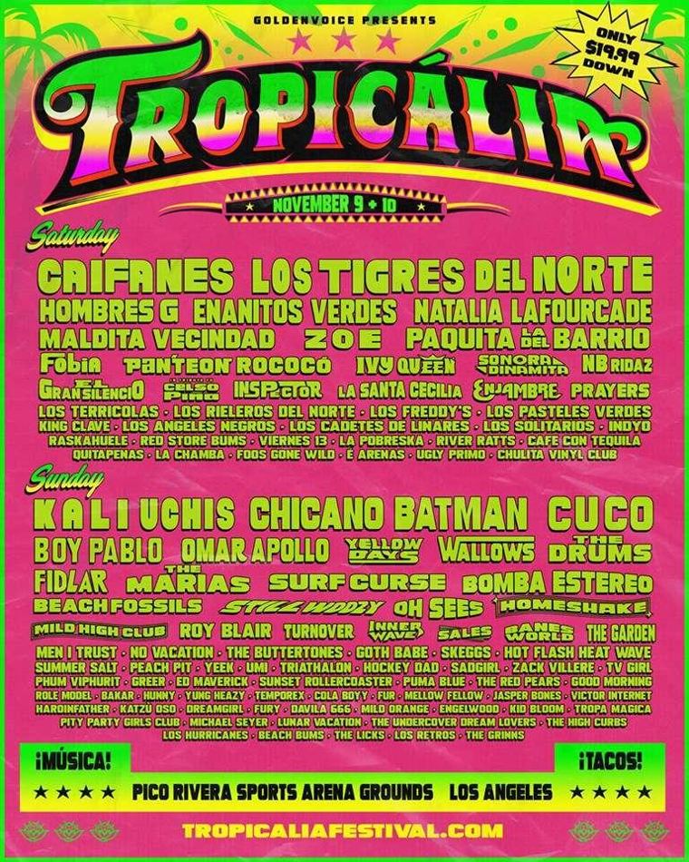 Tropicalia Lineup