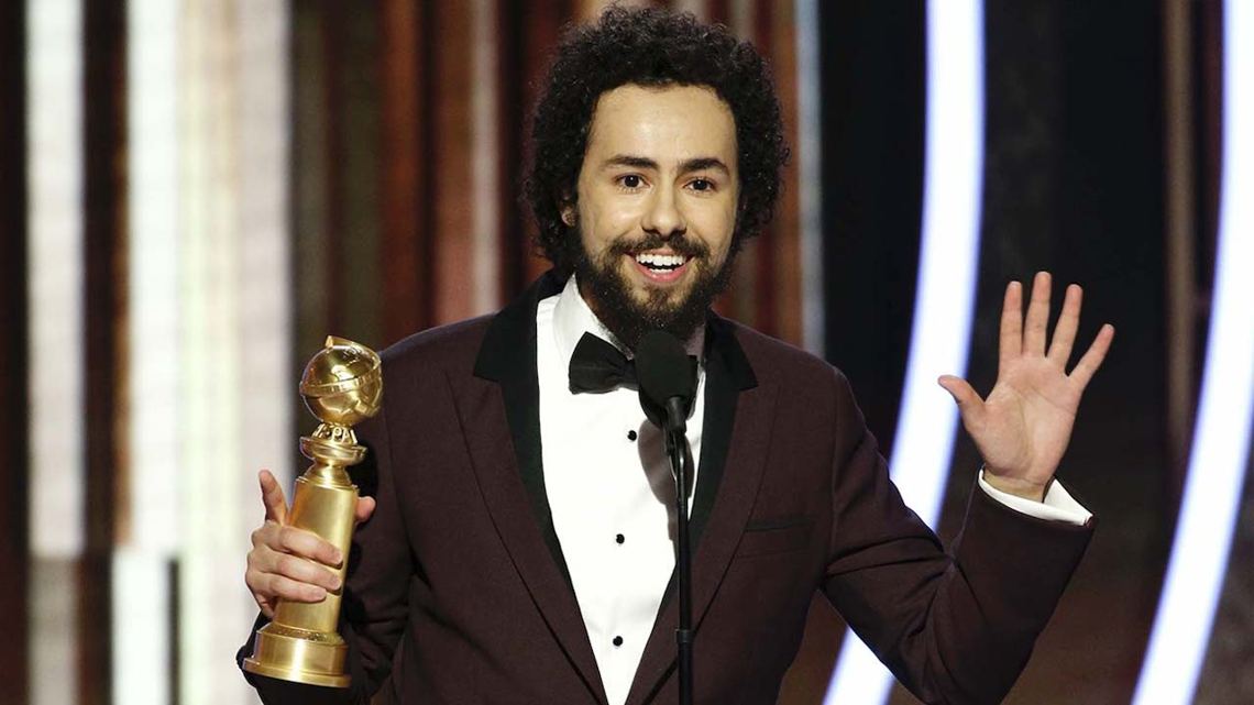 Actor Comedy Series Ramy Youssef Onstage Accepting Award Golden Globes Getty H
