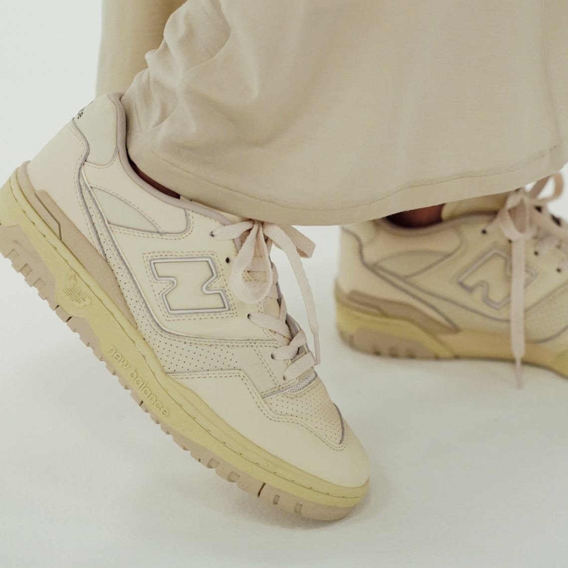 AURALEE x New Balance 550 Earth Tone Sneakers