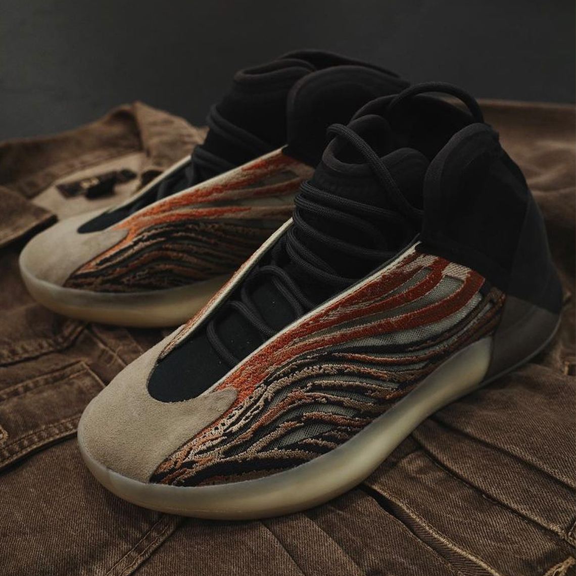 adidas Yeezy Quantum "Flaora" Earth Tone Sneakers