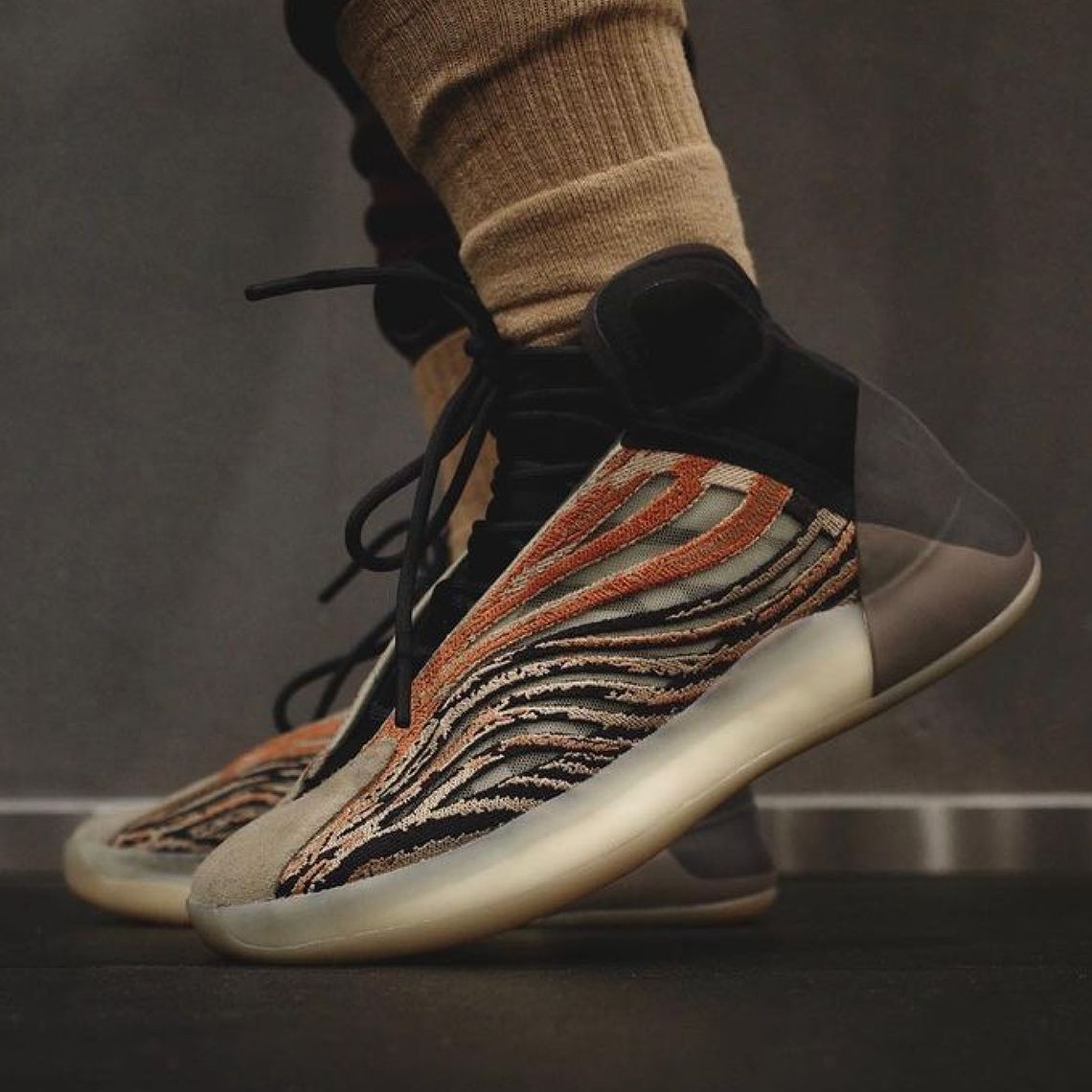 adidas Yeezy Quantum "Flaora" Earth Tone Sneakers