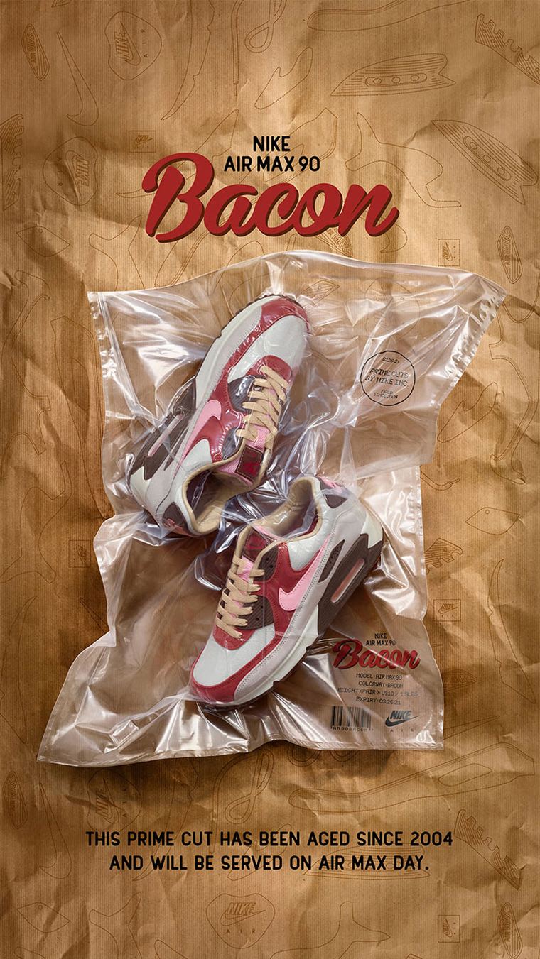 Nike Air Max 90 "Bacon" Earth Tone Sneakers